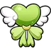 I4_Heart_Wings_Green_P2U Discord Emoji - 𐔌 . 🌙 Hope cafe ꒱