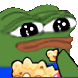 pepe_popcorn animated GIF emoji - Bitplay