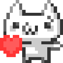 CatHeart animated GIF emoji from District 20