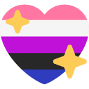 5413genderfluidprideheart custom emote | ★ the safe place
