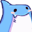 sharkcatpop animated GIF emoji | trans chompers