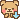 A cute brown pixel bear with pink cheeks pointing an upward arrow to signify approval.