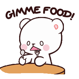 DE_gimmefood animated GIF emoji from Trophy's Paradise
