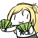 money animated Discord emote from Hell's . Paradise . OwO . PokéTwo