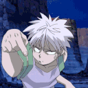 8611killuayelling animated GIF emoji from ɟallen ɐngels