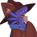 Niko from OneShot wearing a brown hat and blue scarf, looking to the side with a skeptical expression.