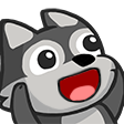 wolf_aaw custom emote from Trophy's Paradise