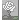 White rose flower rendered in a simple pixel art style on a black background.