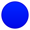 Blue circle shape on a black background.