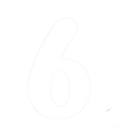 Number six digit in white bold font against a black background.