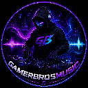 A hooded DJ wearing headphones mixing music on a glowing console with neon purple and blue lighting.
