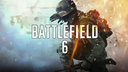 Soldier in tactical gear crouches amidst a battlefield with the Battlefield 6 logo overlaid.