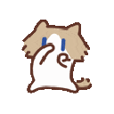 scubbacat animated emote from Lovescape