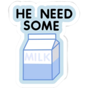 heneedsomemilk Discord Emoji | GOTH GIRL HAVEN 18+ 🦇 |  NSFW STICKERS + EMOTES
