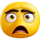 Yellow emoji face with wide eyes and an open mouth expressing extreme shock and disbelief.