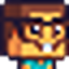 Steve from Minecraft wearing glasses with a buck-toothed nerdy expression.