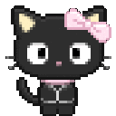 BlackCatStickerFindShareonGIPHY animated Discord emote | FemCove :3 gg/femboyss・Femboy Tag・Furry・Transgenders・LGBTQ+・Warthunder・Furry・Boykisser・Gay・Roblox