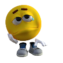 A yellow 3D smiley face resting its head on its hand with a tear and a sad expression.