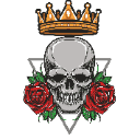 skull_roses Discord sticker | Lovers Cafe™ | Indian Discord Server • Nitro • Voice Chat • Active • India • Hangout • Gaming • SFW