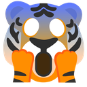 shockedtiger Discord sticker from JkLunars Campfire