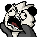 A hand-drawn rage comic character with a distorted, screaming face and a red vein pulsing in frustration.