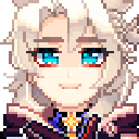 albedoflowerhappygif animated emote from Awaken Court House