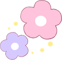 60307pinkandpurpleflowers custom emote from Palak XOXO