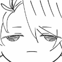 Anime character with a deadpan, unimpressed expression and heavy eyelids.