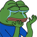 pepecry2 Discord sticker from FriendZone | Make Friends ⋅ Fun Chill Active Chat ⋅ VC Social Gaming ⋅ Memes ⋅ Nitro Emojis ⋅ Anime
