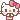 Hello Kitty winking and blowing a small heart kiss.