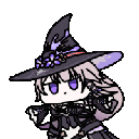Herta in a witch hat and outfit performs a spinning animation.