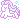 Two cute pixelated unicorns surrounded by blue sparkles.