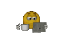 drinkingcoffee animated GIF emoji | 𝙰𝚄𝚁𝙰𝚇𝚇 ☕