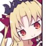 Anime girl with blonde hair and a purple ribbon giving a smug, mischievous smirk.