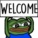 welcome_pepe custom emote - Pandora Services