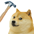 dogebonk animated GIF emoji from Lanie's Corner