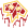 A pixelated shield emblem with a red center and gold border that appears to be dripping at the bottom.