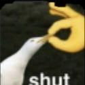 shut Discord sticker from The 1woners