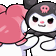 KuromiHug animated GIF emoji from 🦄🌸Gatos Cósmicos🌸🦄
