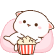 NyasPopcorn animated emote - ꧁⎝ 𓆩༺La_TOTI98༻𓆪 ⎠꧂