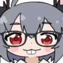 Nazrin from Touhou wearing black glasses with a smug, toothy grin.