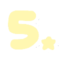 five Discord sticker from ꒰ Charmant ꒱