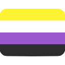 nonbinary Discord sticker - rap✗