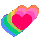rainbow_heart animated Discord emote - Love Island Roleplay