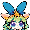 Star Guardian Lulu bouncing up and down with a happy expression.
