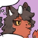 A furry creature with brown fur and yellow eyes giving a skeptical side-eye glance.