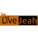 LiveJeah text logo in orange on a black background with a small signal icon.