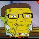 SpongeBob SquarePants with Hank Hill's face and glasses looking deeply confused and concerned.