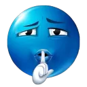 blue_shushing Discord sticker | FAAAHHHH