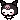 Kuromi with a mischievous expression in a pixel art style.